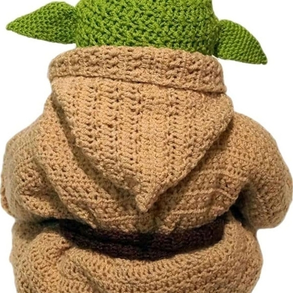 Baby Yoda Hand Crochet Costume Halloween Costume NEW - Picture 11 of 11